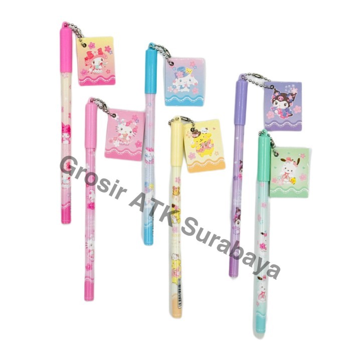 

( StaLand ) / ( DAPAT 1 BOLPEN ) Bolpen Pulpen Bolpoin Fancy Anak Kartun Sanrio Kuromi Lucu Murah 2