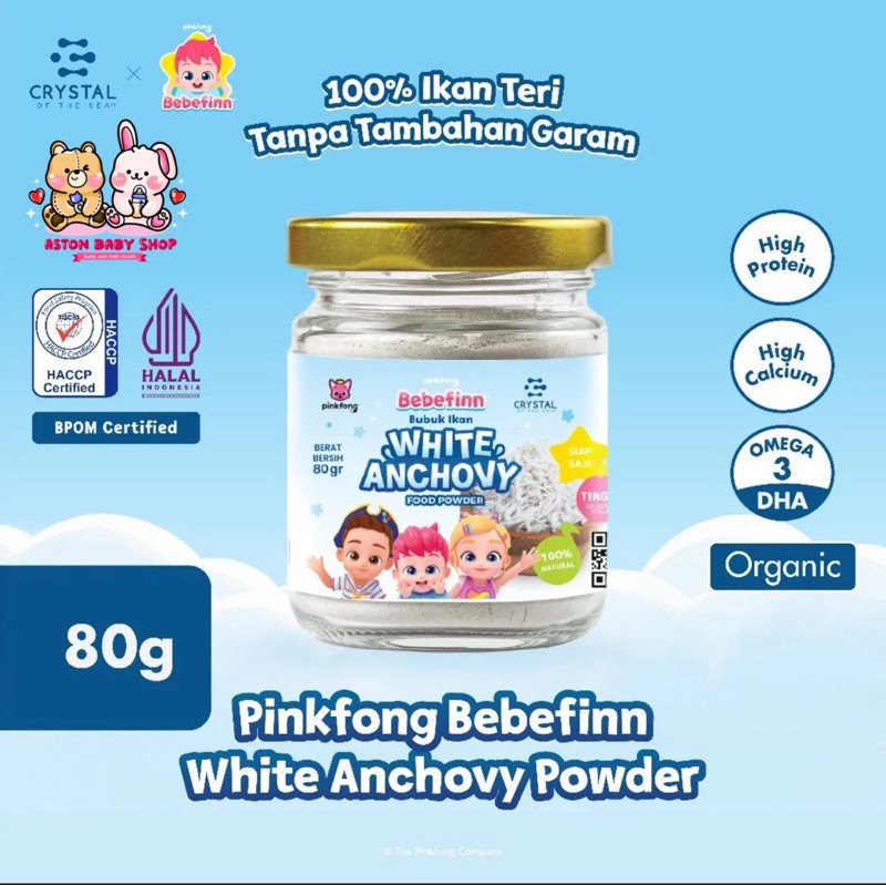 

Crystal Of The Sea Bebefin White Anchovy Powder 80 gr / Bubuk Ikan Teri