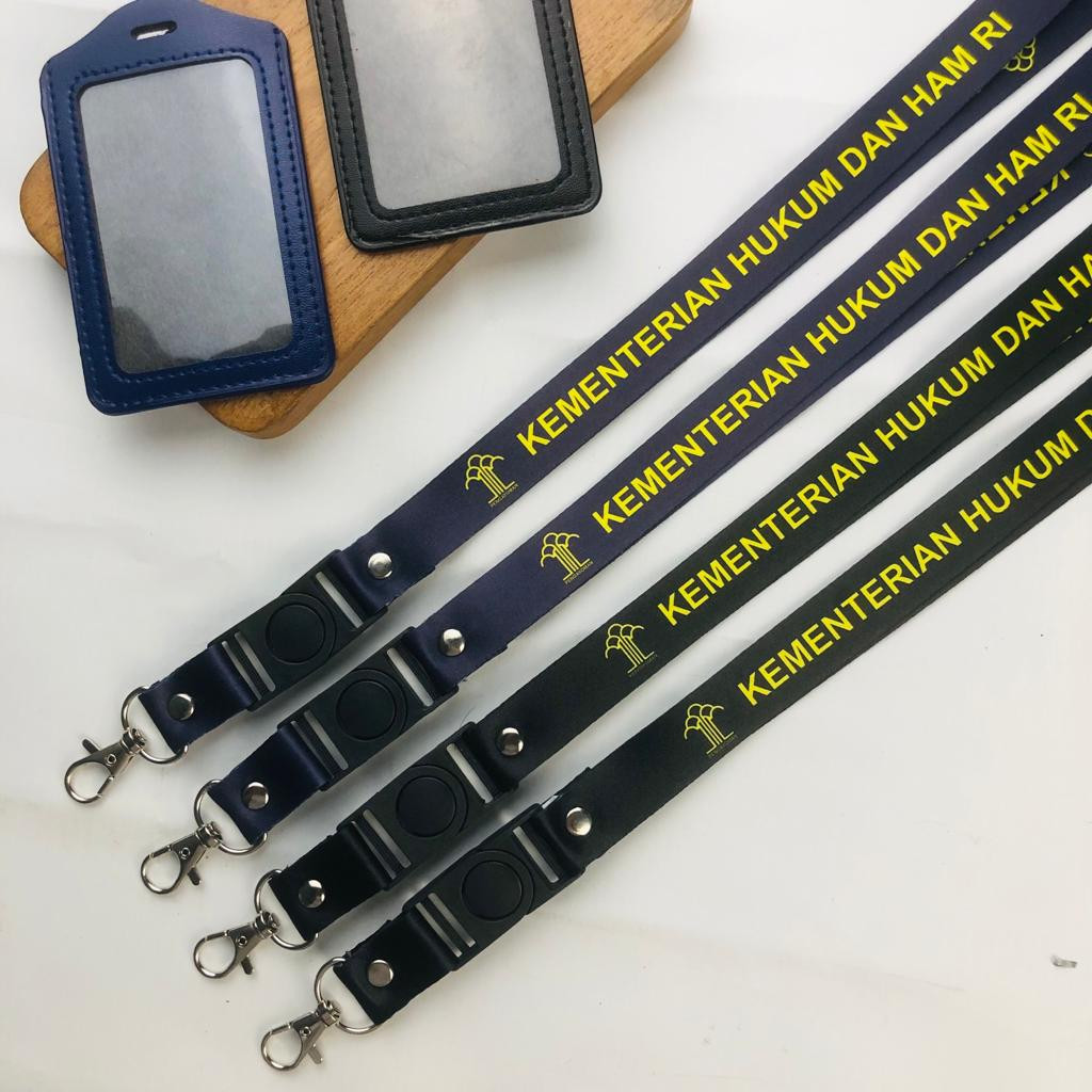 

Tali ID Card KEMENKUMHAM / Lanyard Kementerian Hukum dan HAM Printing 2 Sisi