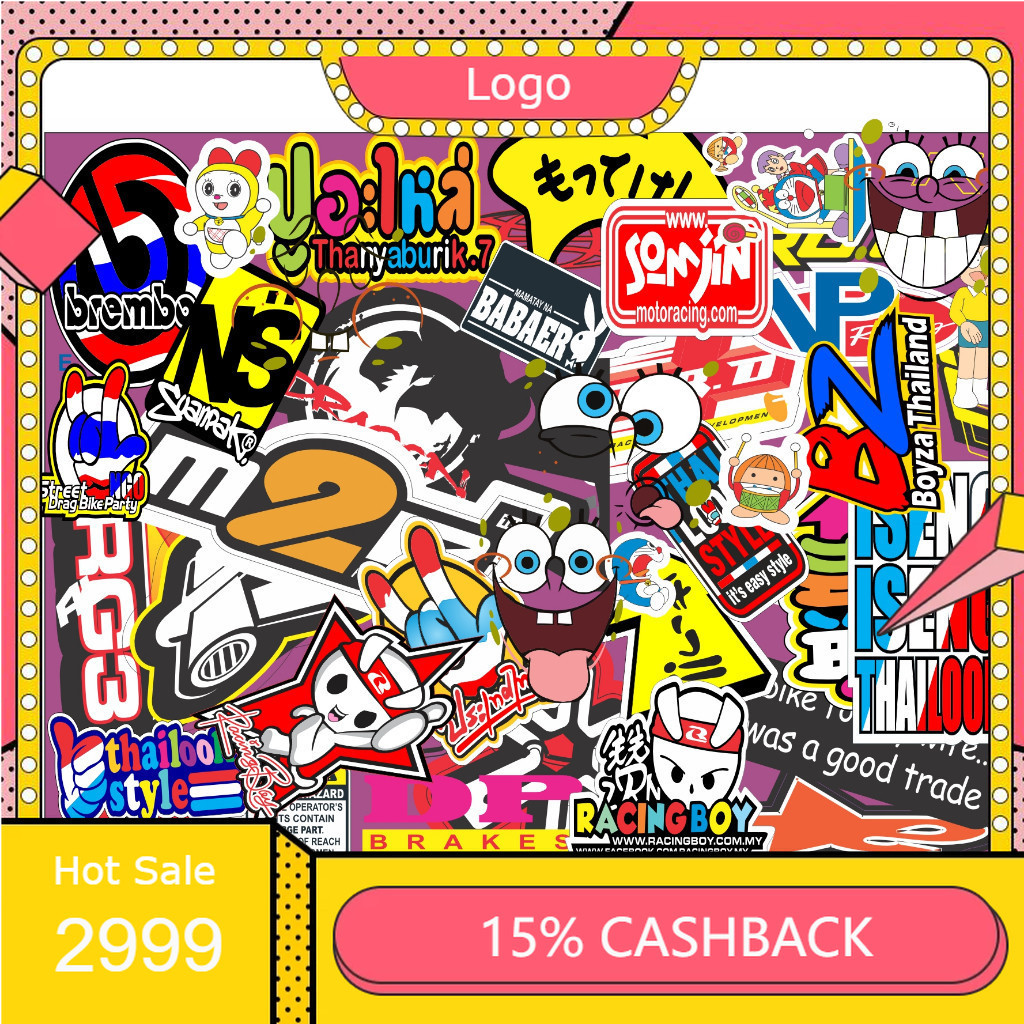 

120 STIKER MINI STIKER BRAND STIKER RACING STIKER DECAL, STIKER TUMBLER ,KULKAS, HP, CASE, LAPTOP,dll