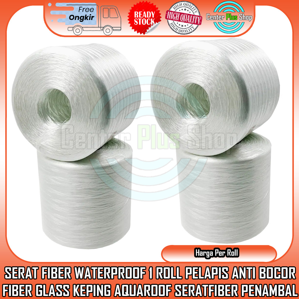 1 Roll Serat Fiber Waterproof Pelapis Anti Bocor Piber Glass Keping Mat Penambal Bocor Nodrop Elaste