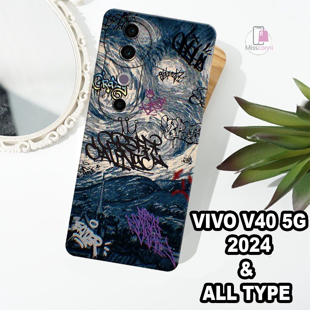 #MC Softcase VIVO V40 5G Terbaru 2024 - Bahan karet lentur - Motif RICK AND MORTY - silikon lentur -