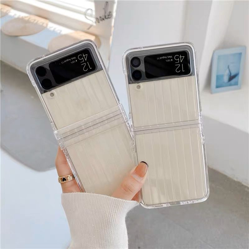 Transparan KOperCase SAMSUNG GALAXY Z FLIP 6, FLIP 5, FLIP 4 dan  FLIP 3 5G HARD ClearCaseBening.