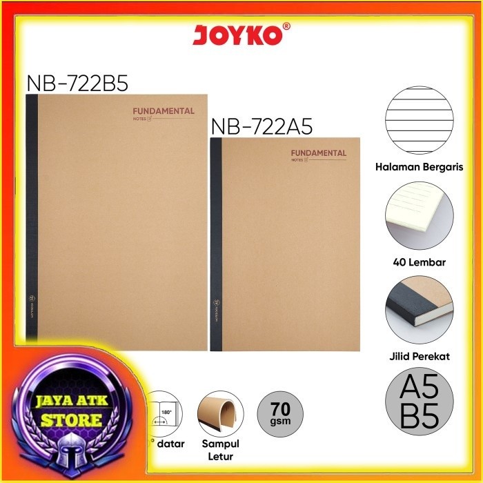 

Buku Tulis Catatan JOYKO Notebook NB-722 Fundamental 1 Set 2 Pcs