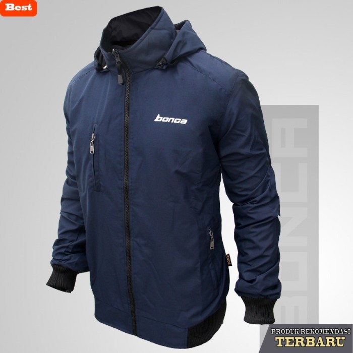 hoodie pria keren jaket parasut pria hoodie bolak balik - Jaket Bonca Hoodie Pria - Hijau, XXL