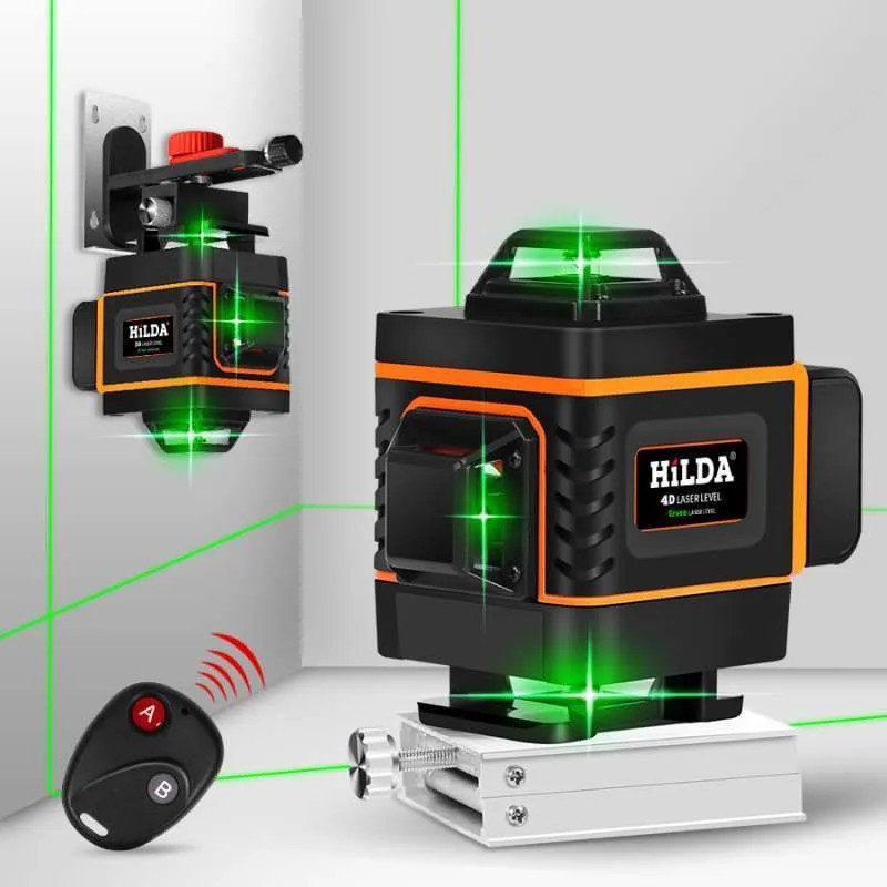 Laser Level 16 Line 4D LD-515 Mesin Self Leveling Hilda Laser 4D 16 Line with Remote LD-515 HildaTaf
