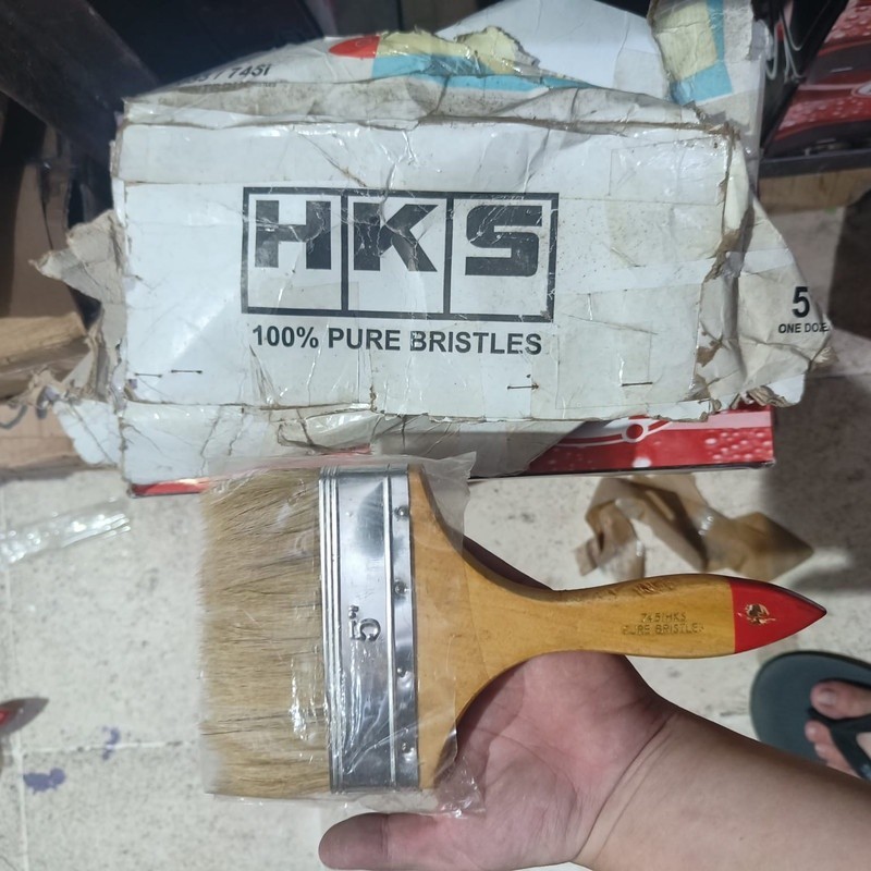

PROMO ONGKIR [12 pcs] HKS Kuas Cat 4 " inch Nylon Tembok Dinding Gagang Kayu rj