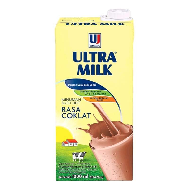 

Ultra Milk Susu UHT Cokelat 1000 ml