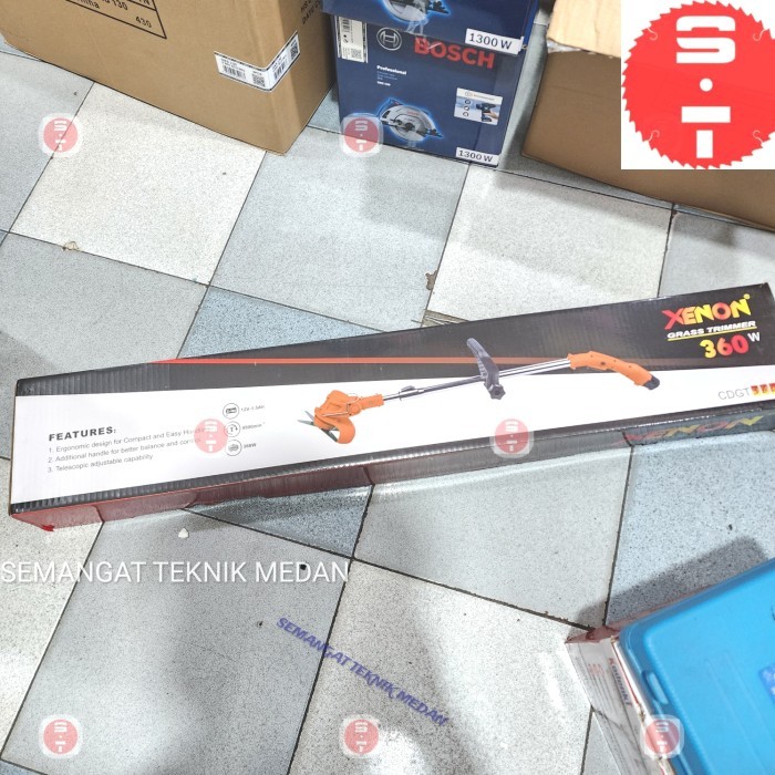 CDGT360 CORDLESS POTONG BABAT RUMPUT GRASS CUTTER 12V XENON CDGT 360