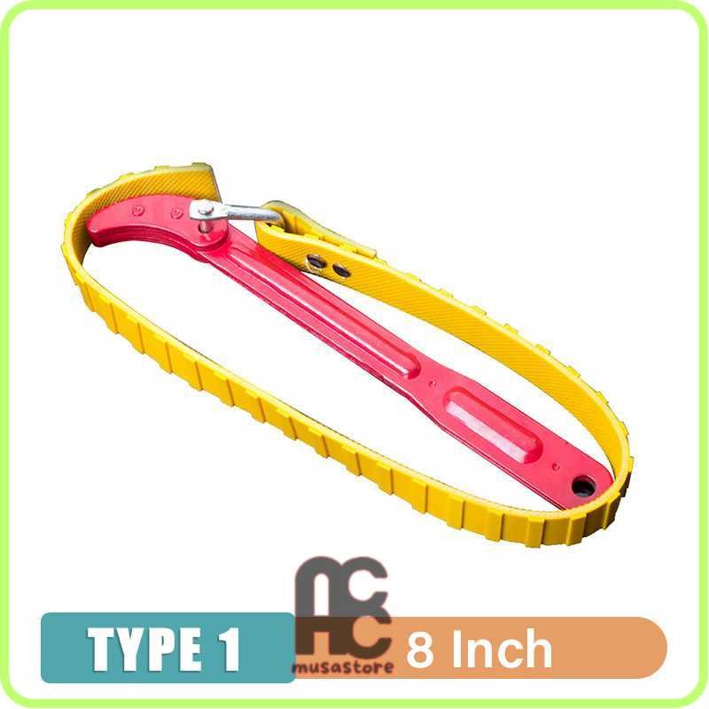 

Toya Alat Pembuka Pipa Filter Belt Wrench Puller Strap Opener 8 Inch - SR-1149