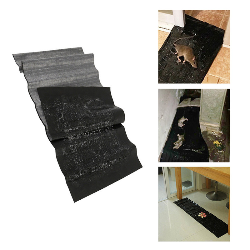 Anti Rat Large Big Sticky Glue Mat Rodents Moles Mouse Trap Rat Mice Trap Black Invisible Mouse Glue