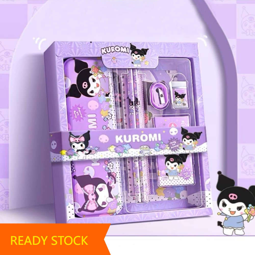 

READY STOCK Kotak Pensil Anak Set 7 in 1 Stationery Hadiah Anak Sanrio Alat Tulis Set Kuromi My Melody Cinnamoroll
