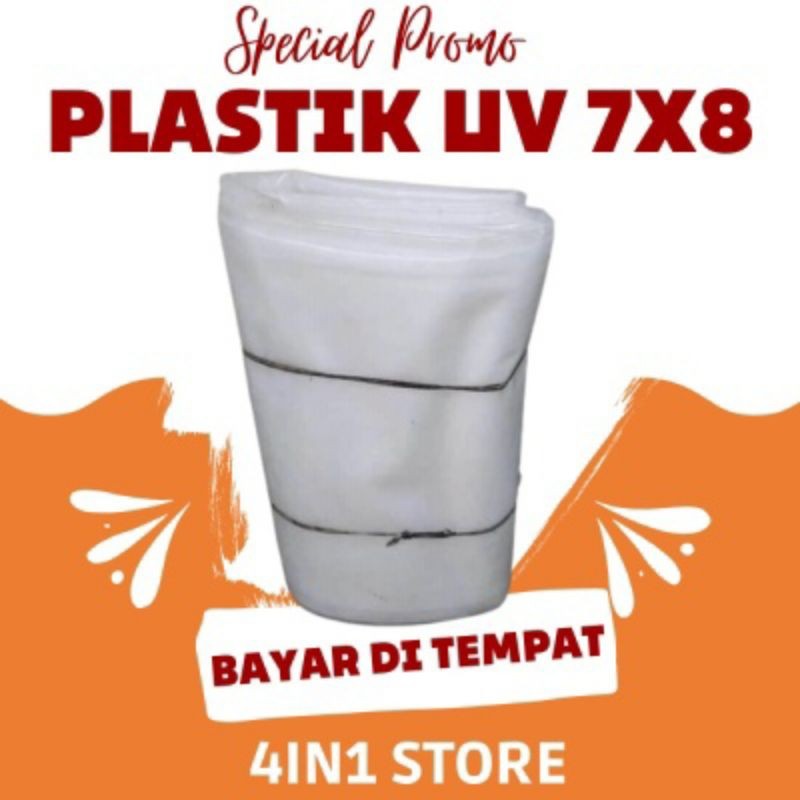 GG69 plastik UV green house 7x8 meter tebal 200 micron tanpa sambungan