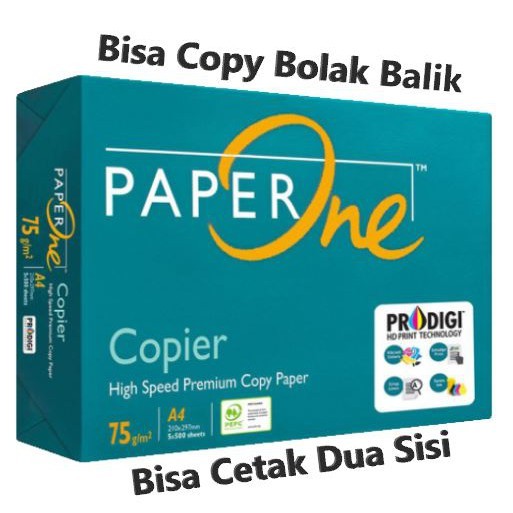 

Termurah !! Kertas Print Fotocopy HVS A4 75 gr PaperOne / Rim
