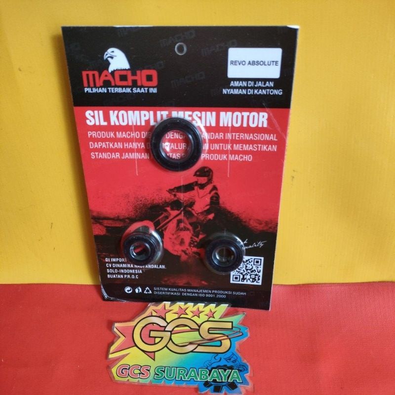 sil komplit mesin motor, seal mesin Revo abs,Revo absolute macho