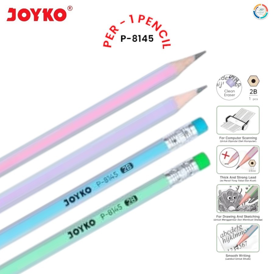 

Joyko Pensil Tulis 2B P-8145 [Per Pcs]