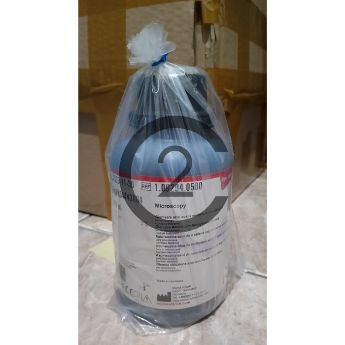 Giemsa Azur Eosin Methylen Blue Solution Microscopy 500 mL Merck 109204 - 500ml