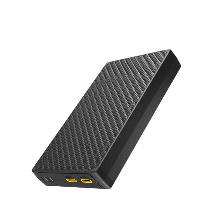 Power Bank 20000Mah Pd Qc Carbon Fiber Ipx5 Dual Type C 22.5W - Nb20000 Gen3