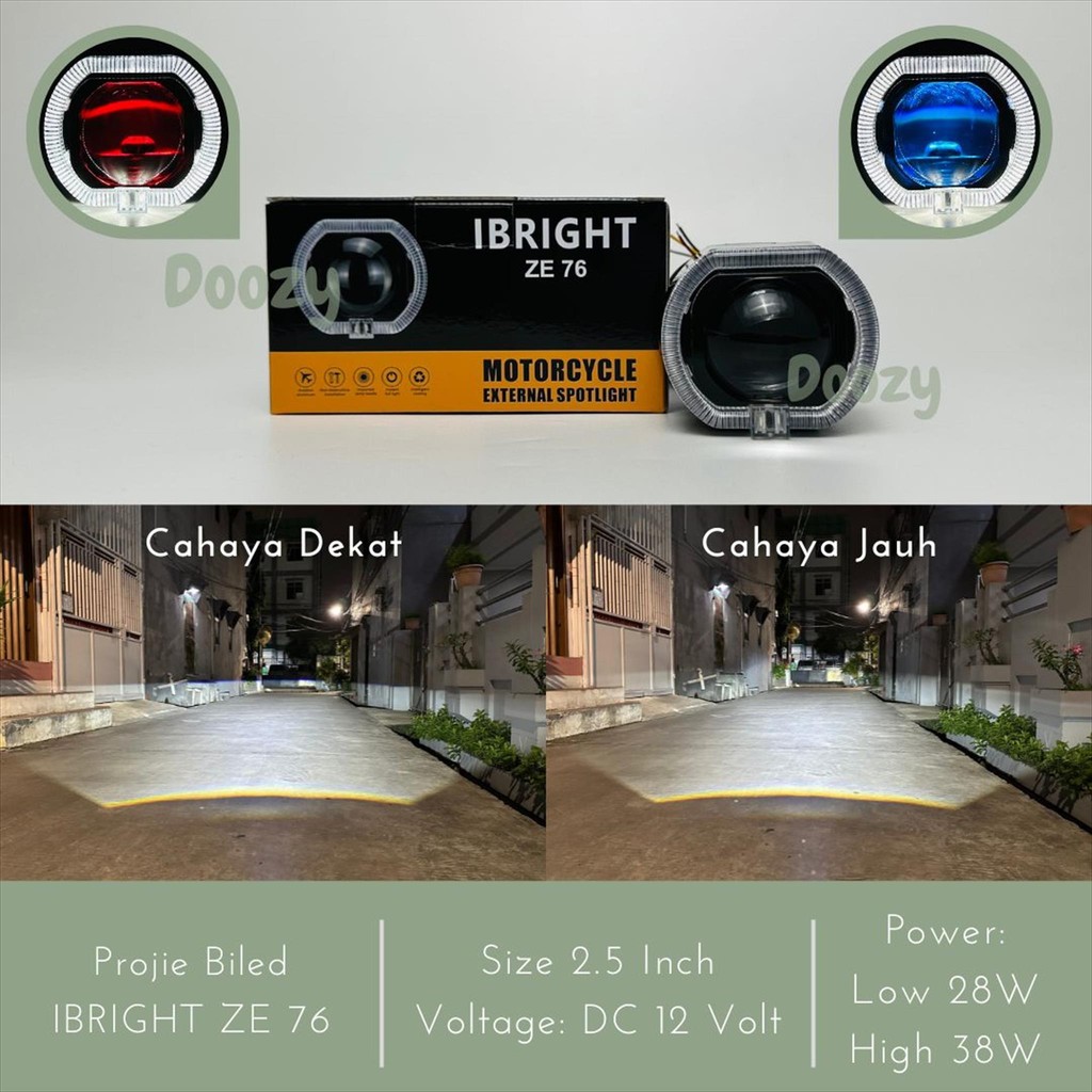 IBRIGHT ZE 76 Projie Biled Matrix X1 2.5 Inch