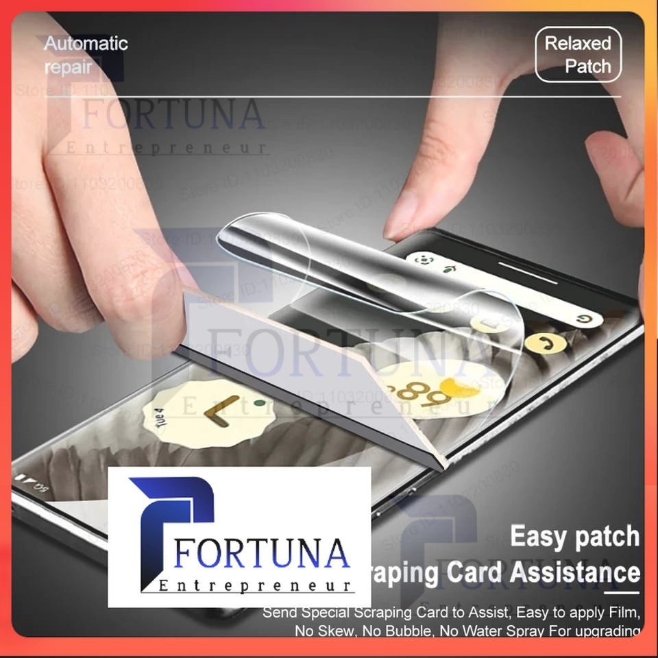 [ FORTUNA ] TG ANTI GORES HYDROGEL SAMSUNG C9 PRO SAMSUNG A01 SAMSUNG M01 SAMSUNG A01 CORE SCREEN PR