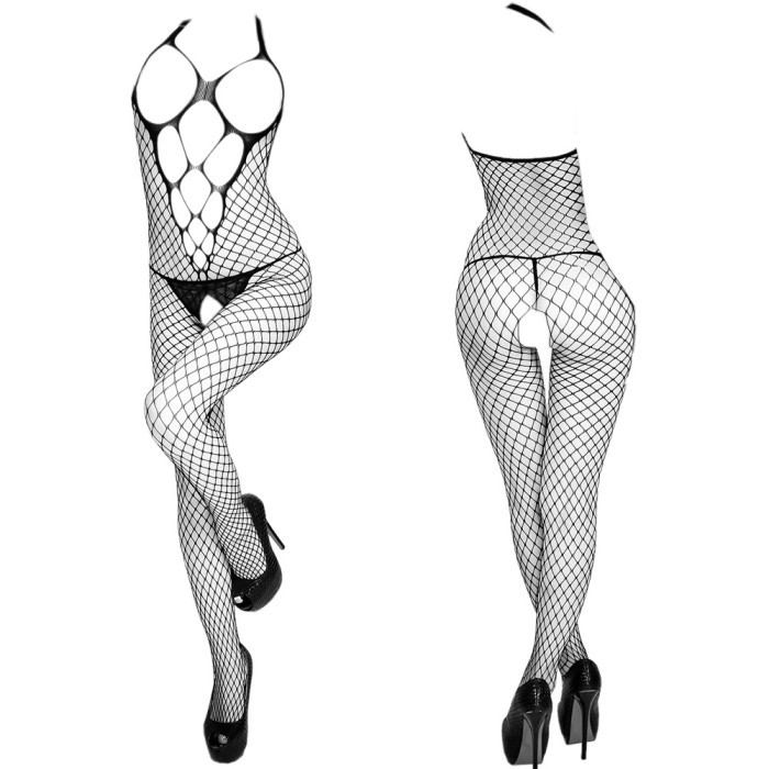 Produk Terbaru Baju Stocking Bodystocking Full Body Dinas Malam Sexy Hot Polos Net Jaring Sebadan Hi