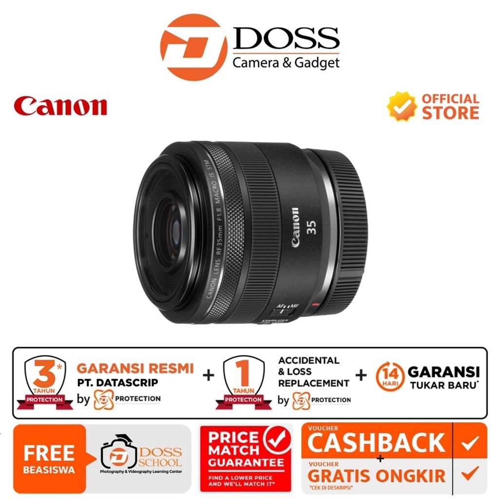 Canon RF 35mm f/1.8 IS Macro STM / Lensa Canon 35mm