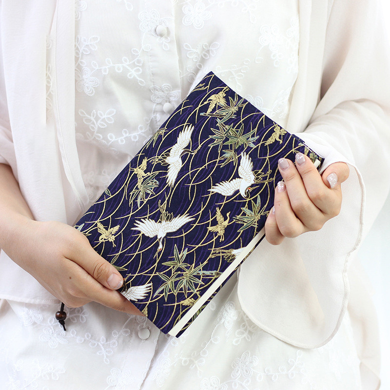 

A5 Book Sleeves Cherry Blossom Crane Printing Book Covers Book Protector for Paperbacks Planner Book Diary Textbook Book Cover