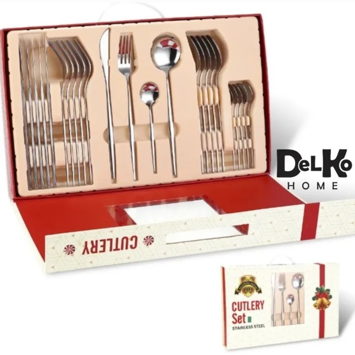 

christmas cutlery gift set / kado natal hampers natal sendok garpu set