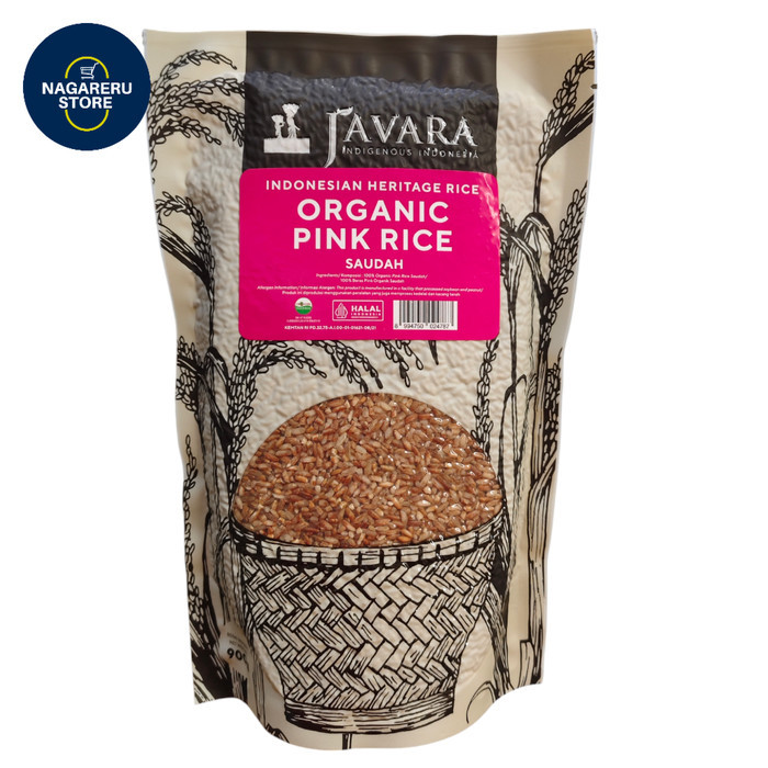 

Javara organic pink rice saudah 900gr