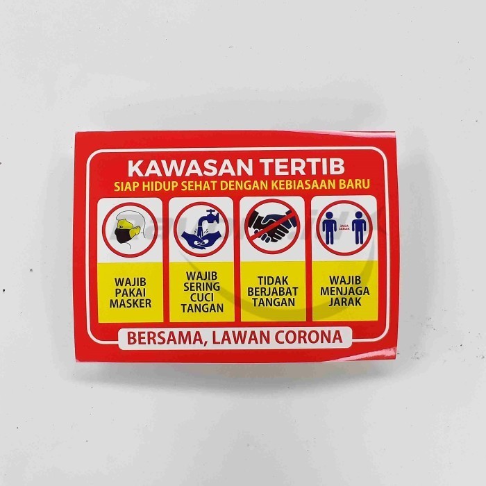 

Stiker Kawasan Tertib New Normal