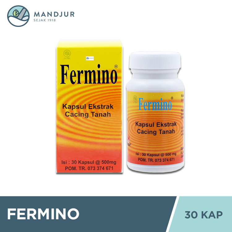 Fermino (Kapsul Ekstrak Cacing Tanah) 30 Kapsul - Obat Demam