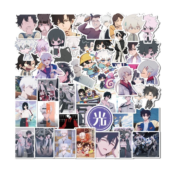 

sticker luggage waterproof 50 pcs link click