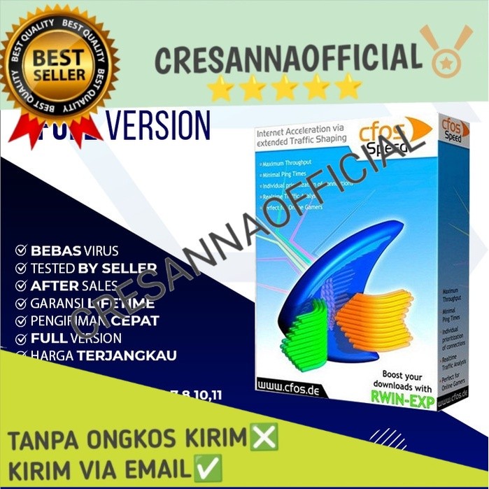 Terbaru Software Optimasi Ping dan Kecepatan Internet: cFosSpeed 11.1 [WIN] Full version