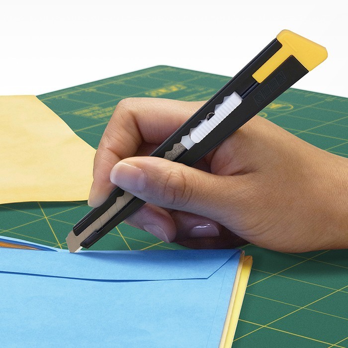 

Pisau Cutter 9 mm 180-BT OLFA Black Multi Purpose Knife