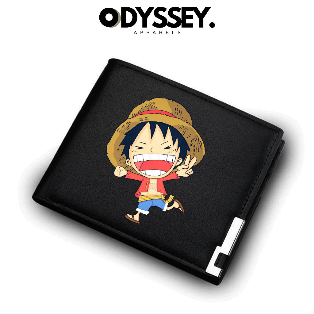 Dompet lipat/Dompet Pria Lipat LUFFY ONE PIECE DOMPET KULIT ANIME ONE PIECE V2