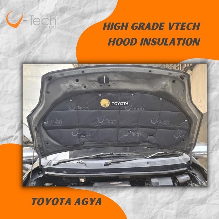 TOYOTA AGYA DAN AYLA 2013-2022 Peredam Panas dan Suara Kap Mesin dan Pintu Dortrim Toyota Agya 2013-