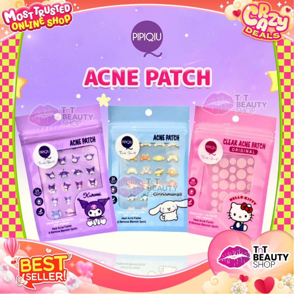 Pipiqiu Acne Patch Day and Night Hello Kitty Kuromi Cinnamoroll | TnT Beauty Shop