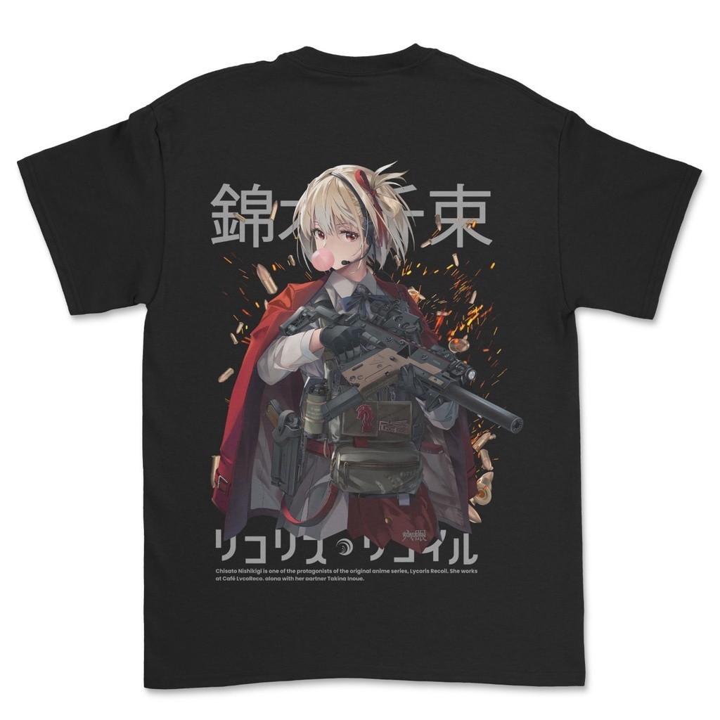 Kaos Anime Lycoris Recoil Chisato Nashikigi