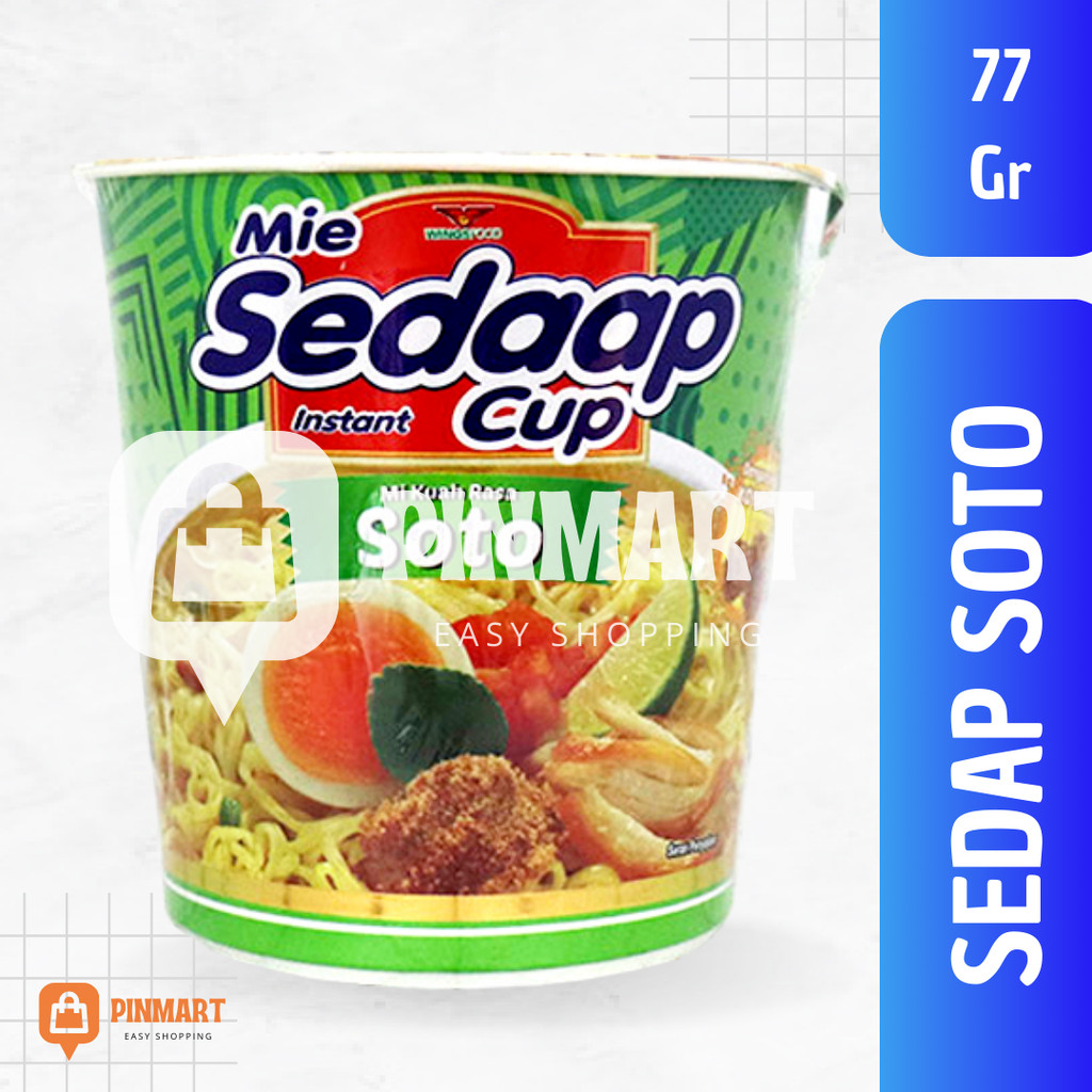

SEDAP SEDAAP MIE INSTANT KUAH SOTO CUP 77gr