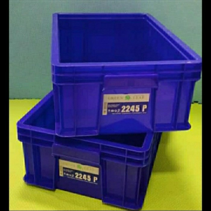 

KERANJANG INDUSTRI 2245P GREEN LEAF/KRAT PLASTIK/CONTAINER SERBAGUNADijamin Ori