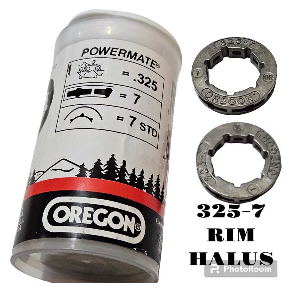 

oregon rim cincin sporket mesin chainsaw sinso senso mini 5200 5500 5800 528 628 325-7 harga 1 buah amplas