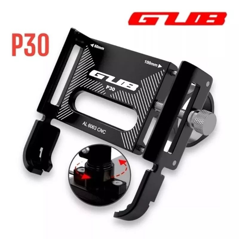 Holder HP Motor Besi Stang Gub P30 Phone Holder Motor Scoopy PCX R15 R25 Vixion Ninja GSX CBR CB150R