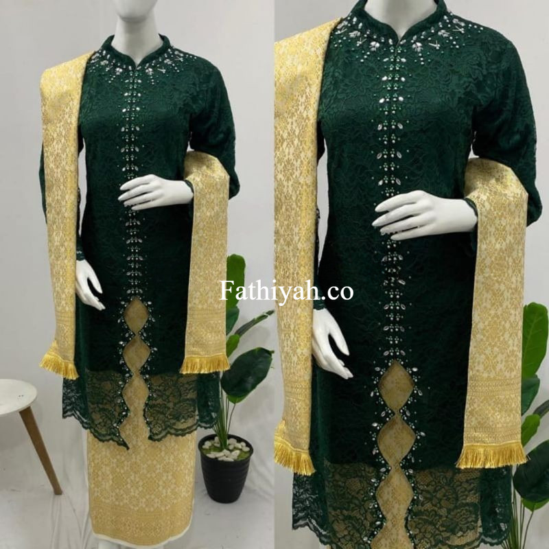 D3v Set Kebaya Brokat Payet Lalisa Kebaya Tunik Zig Zag Kebaya Set Songket Kebaya Modern Kebaya Ibu