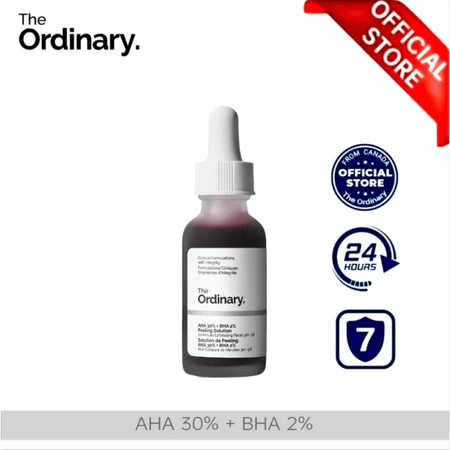 The Ordinary   [30ML] 
  AHA+BHA/Alpha Arbutin 2% + HA/Acid 2%+ B5 Serum/Retinol 1% In Squalane