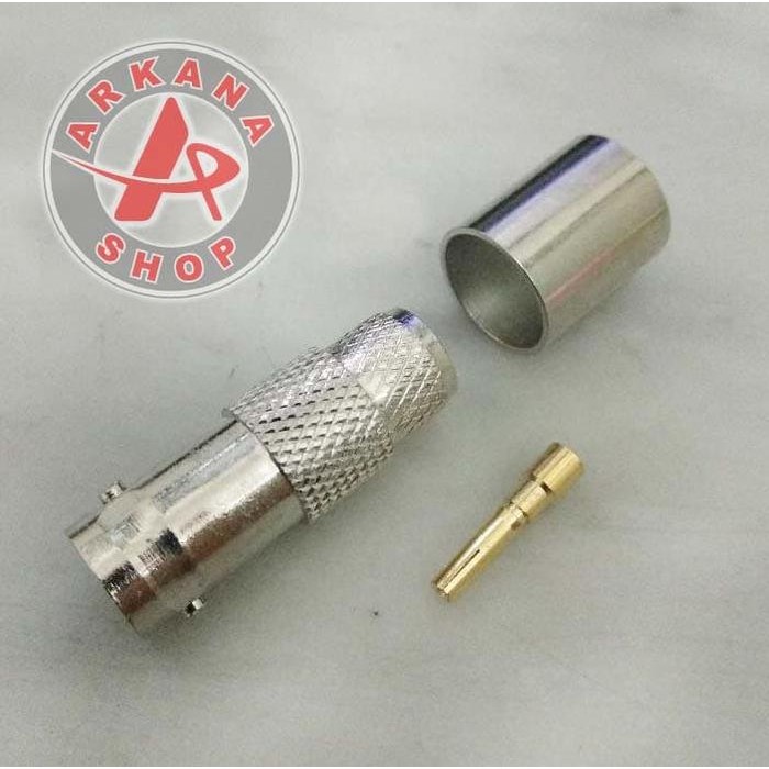 Conektor Konektor Connector BNC Female Rg8 RG 8 Crimping