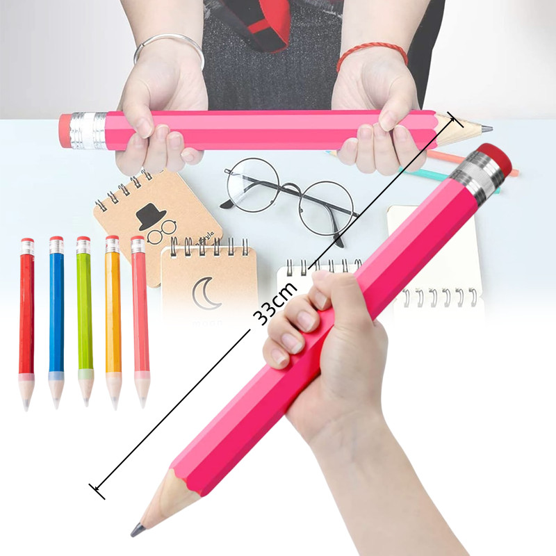 

IRIS Pensil Kayu Raksasa 33 CM Mainan Pencil Pensil Jumbo Hiasan /Pensil Kayu Besar Kreatif Alat Tulis Jumbo Dekorasi Pensil Unik