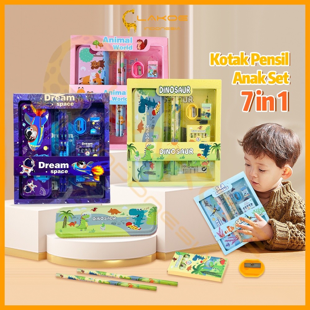 

Diskon LAKOE Kotak Pensil Anak Set Stationery/Alat Tulis Kotak Pensil Karakter/Alat Tulis Set Lengkap