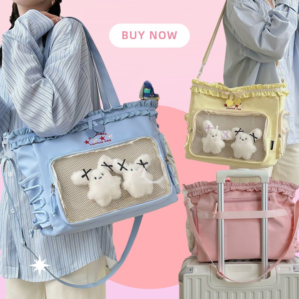 Tas Pvc Transparant KonserAroana Itabag Itabag Tas Kuliah Tas Anime Transparan Tas Selempang Bahu Pu