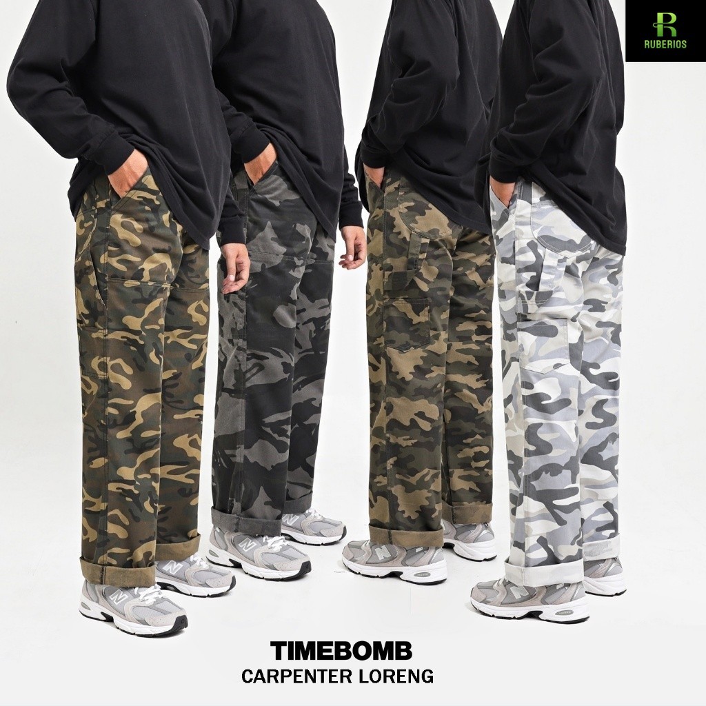 TIMEBOMB = CARPENTER PANTS - Celana Carpenter Reguler | Loreng