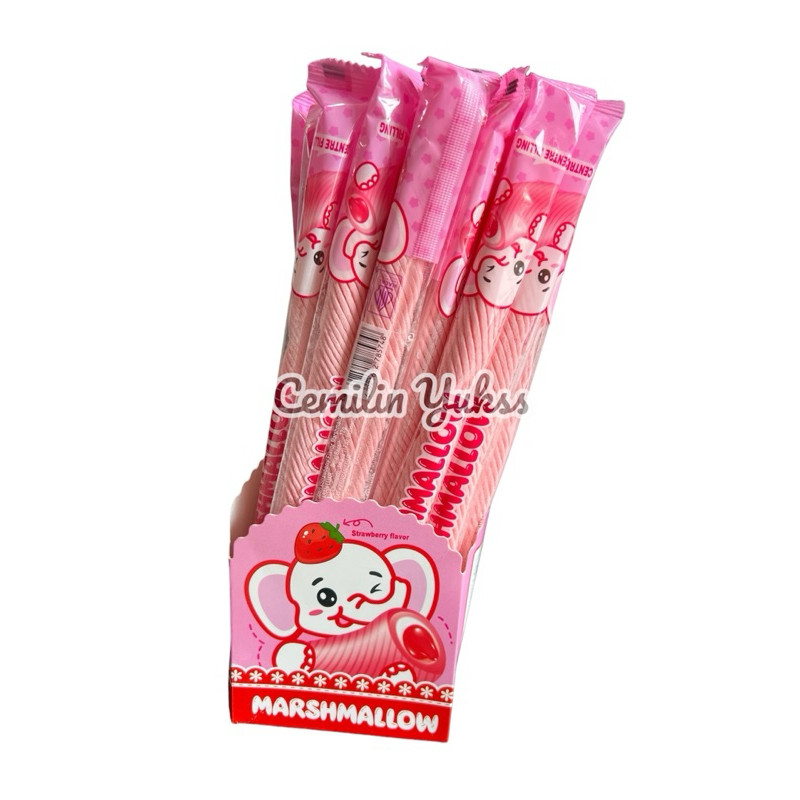 

RB Candy Creations Marshmallow 360g (Isi 30Pcs) Marshmallow Panjang Rasa Buah Apel Strawbery Grape